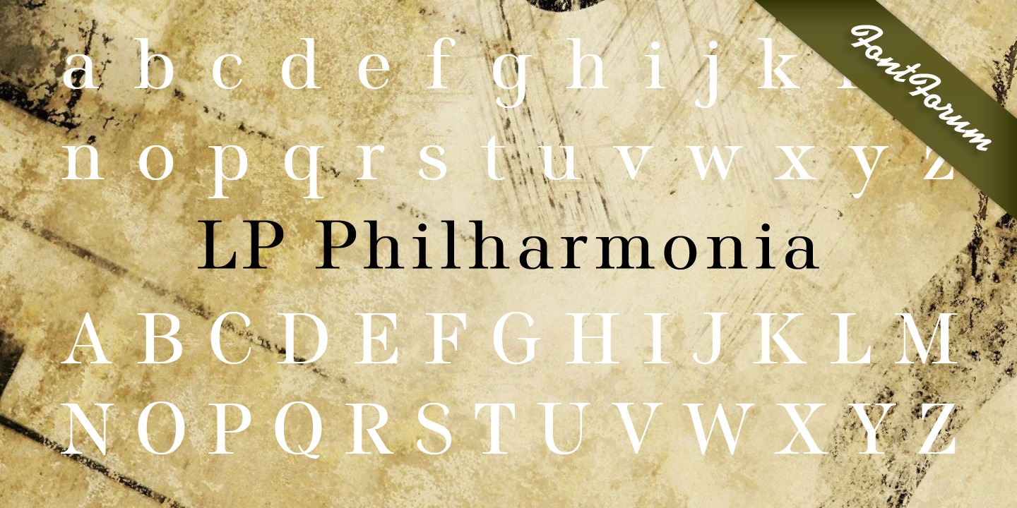 Example font LP Philharmonia #4